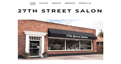 Desktop Screenshot of 27thstreetsalon.com